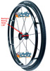 24" x 1" 12 Spoke, Cyclone Omobic Wheel With Kenda Paradigm Tire. Set of 2