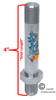 CSB030 - 3" STAINLESS STEEL STEM BOLT WITH NUTS AND WASHERS. SET OF 2