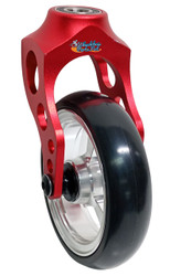 Red Aluminum Fork + Aluminum Wheel