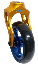 Gold Aluminum Fork + Aluminum Wheel