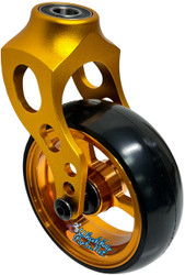 Gold Aluminum Fork + Aluminum Wheel