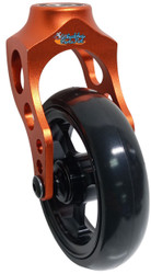 Orange Aluminum Fork + Aluminum Wheel
