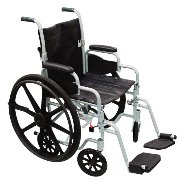 DRIVE POLY-FLY HIGH STRENGTH, LIGHTWEIGHT WHEELCHAIR/FLYWEIGHT TRANSPORT CHAIR COMBO FREE SHIPPING