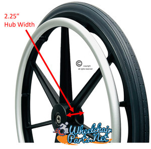24" x 1 3/8" Invacare 7 spoke Wheel. Sold as Pair