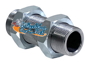 1/2" X 2" X 5/8" Quick Release Axle Sleeve Receiver With Nuts. Sold as each.