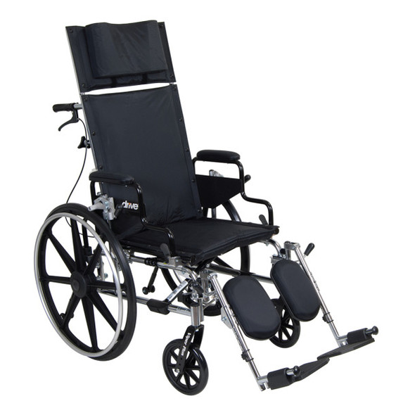 DRIVE VIPER PLUS RECLINING WHEELCHAIR DELUXE HIGH STRENGTH, LIGHTWEIGHT, DUAL AXLE FREE SHIPPING