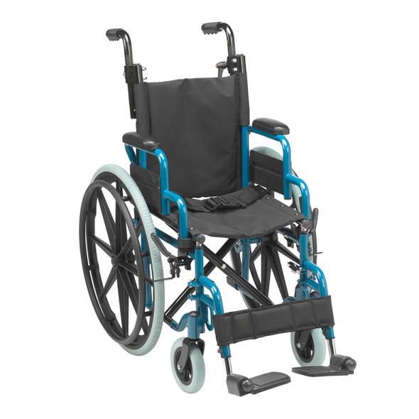 14" Wallaby Pediatric Wheelchair. Blue Color. Free Shipping