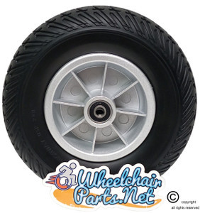 Pride Mobility 8"x2" (200x50) FRONT Wheel Assembly For Go-Go 3 Wheel Scooters. Sold as Each