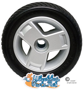 Pride Mobility 9" x 3" Rear Drive Wheel Assembly For Pride Mobility Go-Go scooter. Sold as each