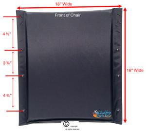 18" X 16" INVACARE ULTRA LIGHT PADDED SLING SEAT