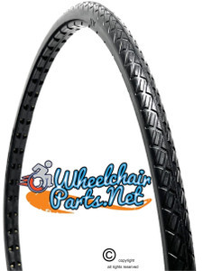 26" x 1" (590) Shox G2 All Terrain Tread - Black Color. Sold as Pair.