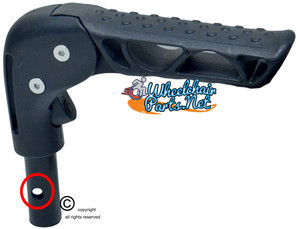 COMPOSITE Universal Foldable Push Handle. Fits on 16mm (5/8") Tubes With 6mm Hole. Sold as each