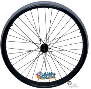 SET of 2,  24" (540mm) 36 Spoke Rim with SHOX G Solid Tire in Grey Color