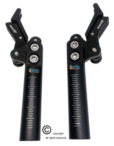 SHIVLCK Scissor Wheel Lock (Brakes). Fits Most Standard Wheelchairs. Black Color