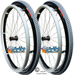 24" x 1" Spinergy 30 Spoke Rear Wheel With Primo PNEUMATIC  Passage Tire