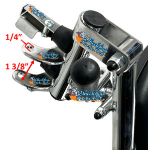 SET OF 2 ELEVATING LEG REST  WITH 1 3/8" PIN SPACING &  ALUMINUM (HD) FOOT PLATE