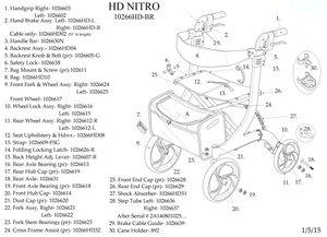 Drive Nitro HD Rollator - FREE SHIPPING