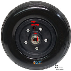 8x2 (200x50) Caster Wheel For Bariatric Sentra EC heavy duty Wheelchair Drive. 7/16" Bearings
