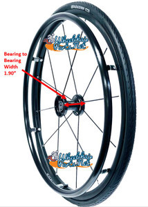24" x 1" 12 Spoke, Cyclone Omobic Wheel With Kenda Paradigm Tire. Set of 2