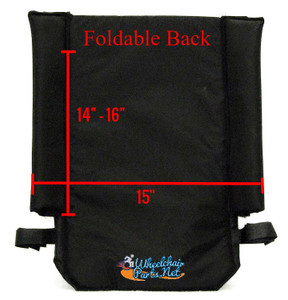 15" FOLD OVER BACK - TALL.  QUICKIE STYLE,  ULTRA LIGHT NYLON.