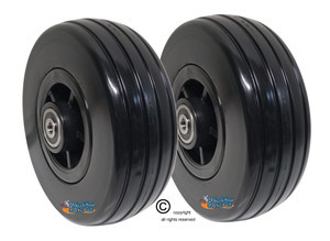 Pride 6"x2" Front and Rear Wheel  Assembly for the Jazzy 600 ES. SET OF TWO