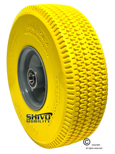 410/350-4 Handtruck/Cart Assembly With Yellow Color Tire