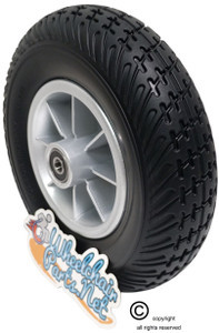 Pride Mobility 8"x2" (200x50) FRONT Wheel Assembly For Go-Go 3 Wheel Scooters. Sold as Each