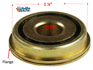7/16 X 1 1/4"  FLANGED  REAR WHEEL