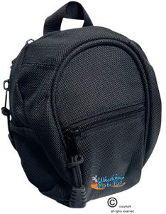 Mini-Bag For Wheelchairs, With Double Inside Pocket. Black Color