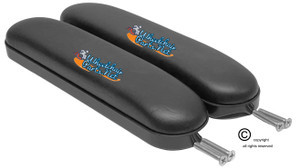 10" DESK LENGTH VINYL PADDED ARMREST - AVAILABLE IN COLORS - SOLD AS PAIR