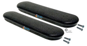 DESK LENGTH (9in) PLASTIC ARMREST - NEWER VERSION! SOLD AS  PAIR