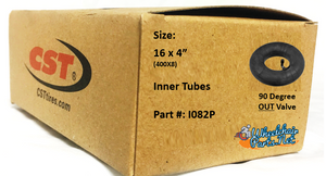 I082P- 16X4" (400X8) Standard Tube, 90 out valve. Sold as pair.