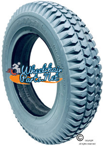 F084- 3.00-8 (14x3") FOAM FILL TIRE. FITS ON INVACARE & PERMOBIL