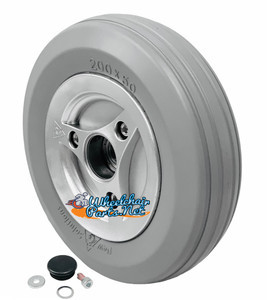 Permobil 8"x2" (200x50) Wheel. Fits on Permobil M300, M300HD, M400