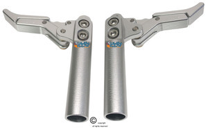 SHIVLCK  Scissor Wheel Lock (Brakes). Fits Most Standard Wheelchairs. Silver Color
