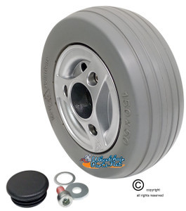 Permobil 6" X 2" (150x50) Wheel. Fits on Permobil M300, M400