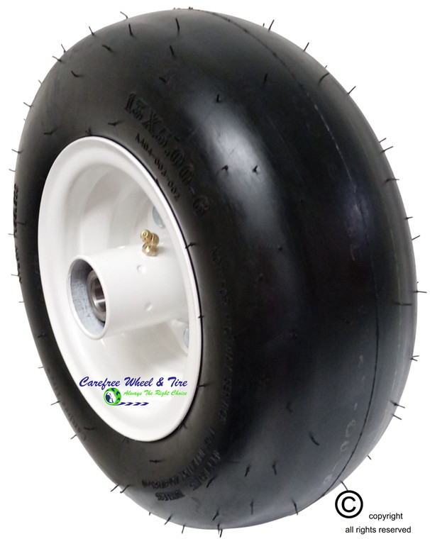 13 x 5.00-6 Foam Fill (HD) Assembly With 5 5/8" Center Hub & 3/4" Roller Bearings