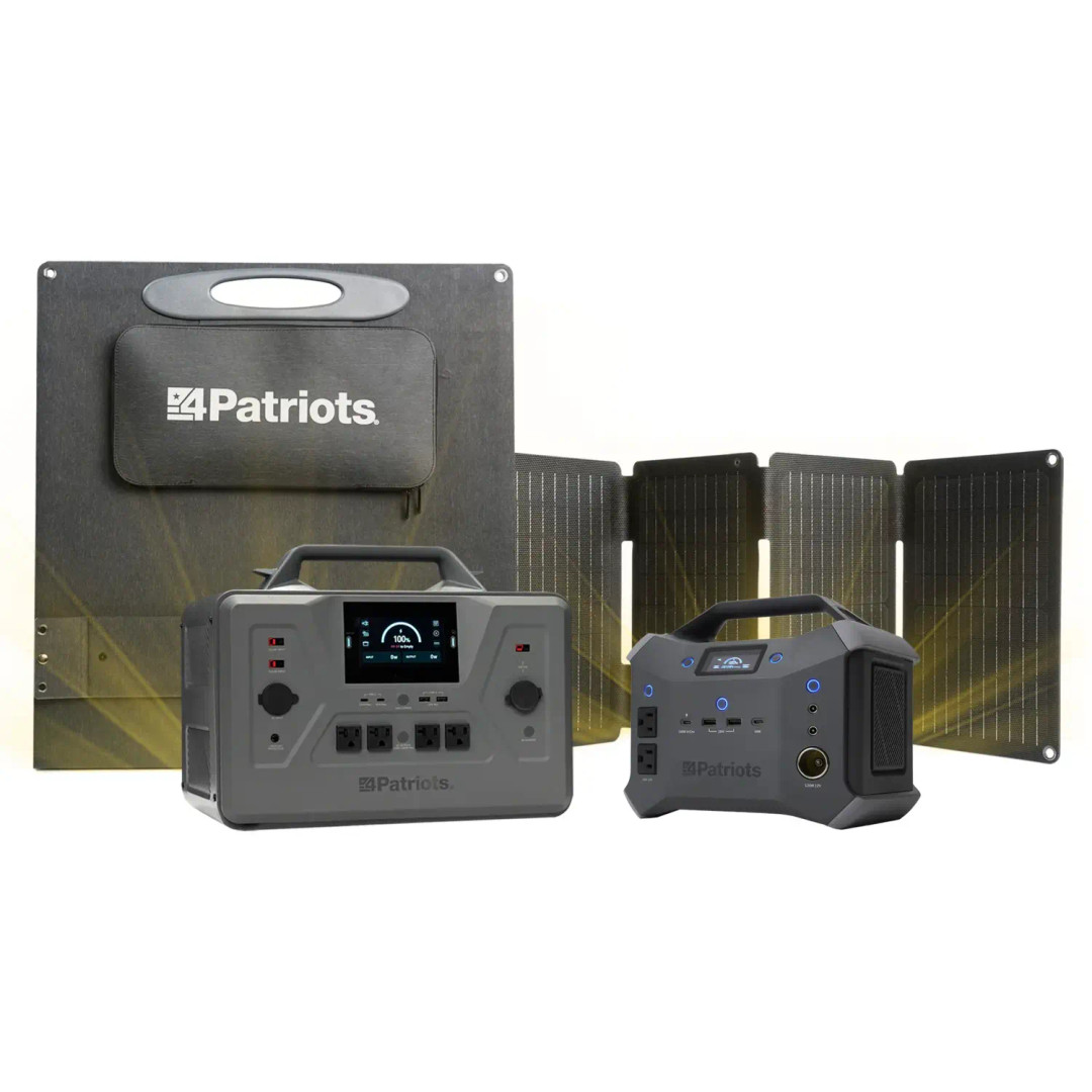 Patriot Power Solar Generator 2200X & Solar Panel | 4Patriots