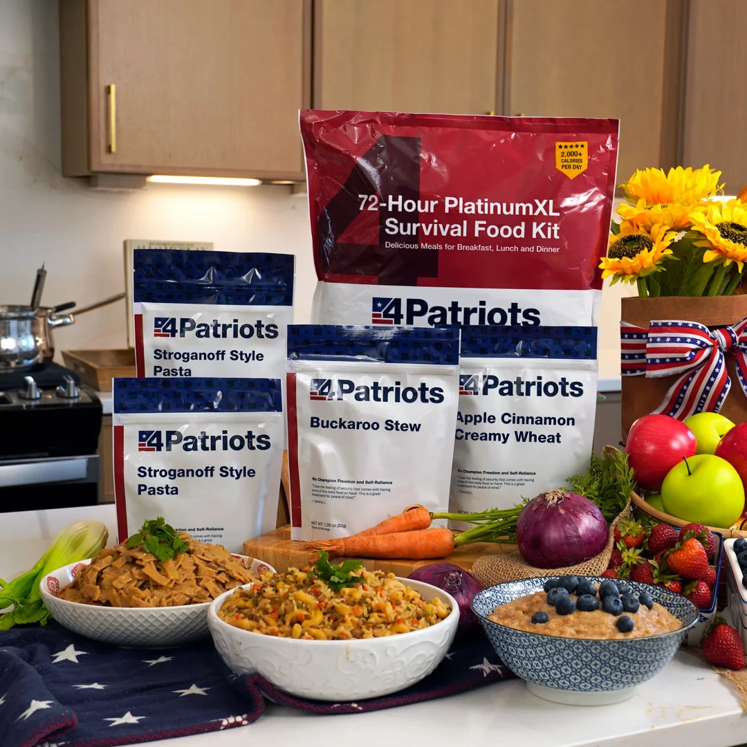 72-Hour Platinum Emergency Survival Food Kit | 24 Servings | 4Patriots