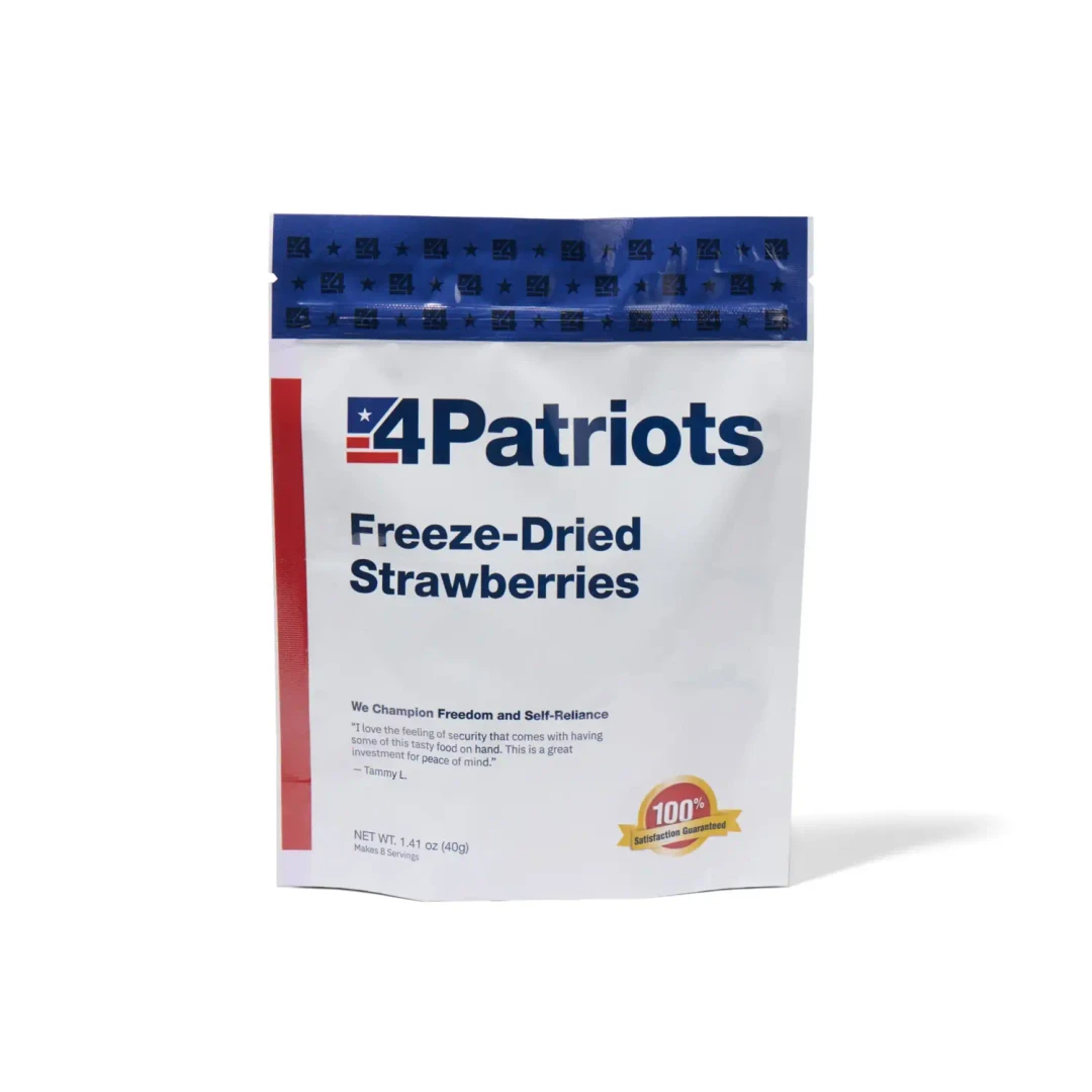 Freeze-Dried Strawberries Emergency Food Pouch | 8 Servings