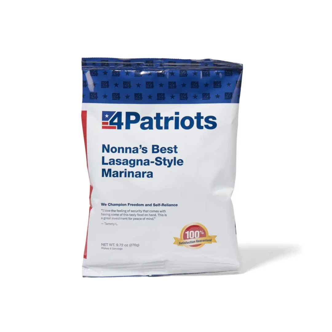 Nonna's Best Lasagna-Style Marinara Emergency Food Pouch | 4