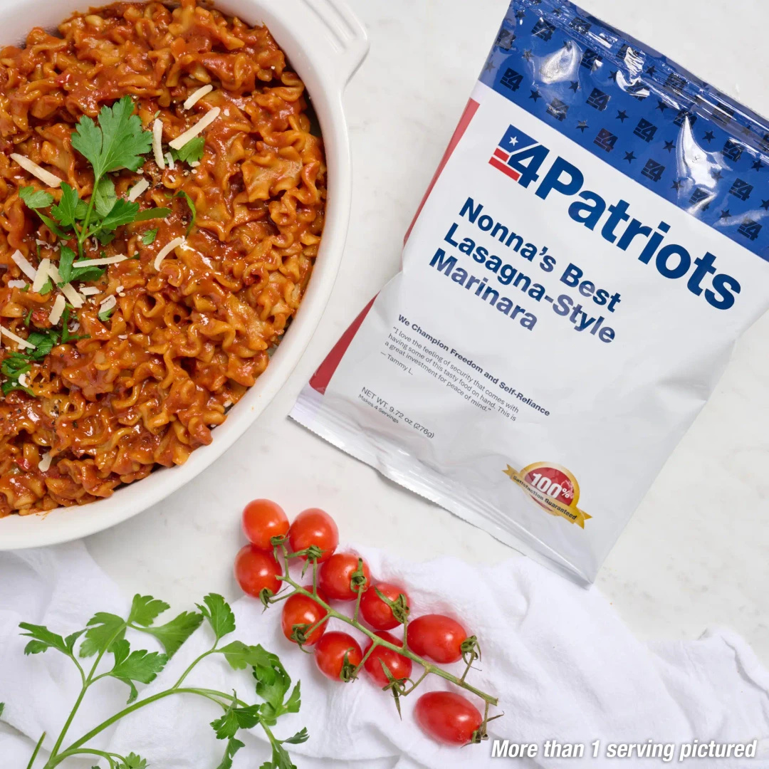 Nonna's Best Lasagna-Style Marinara Emergency Food Pouch | 4