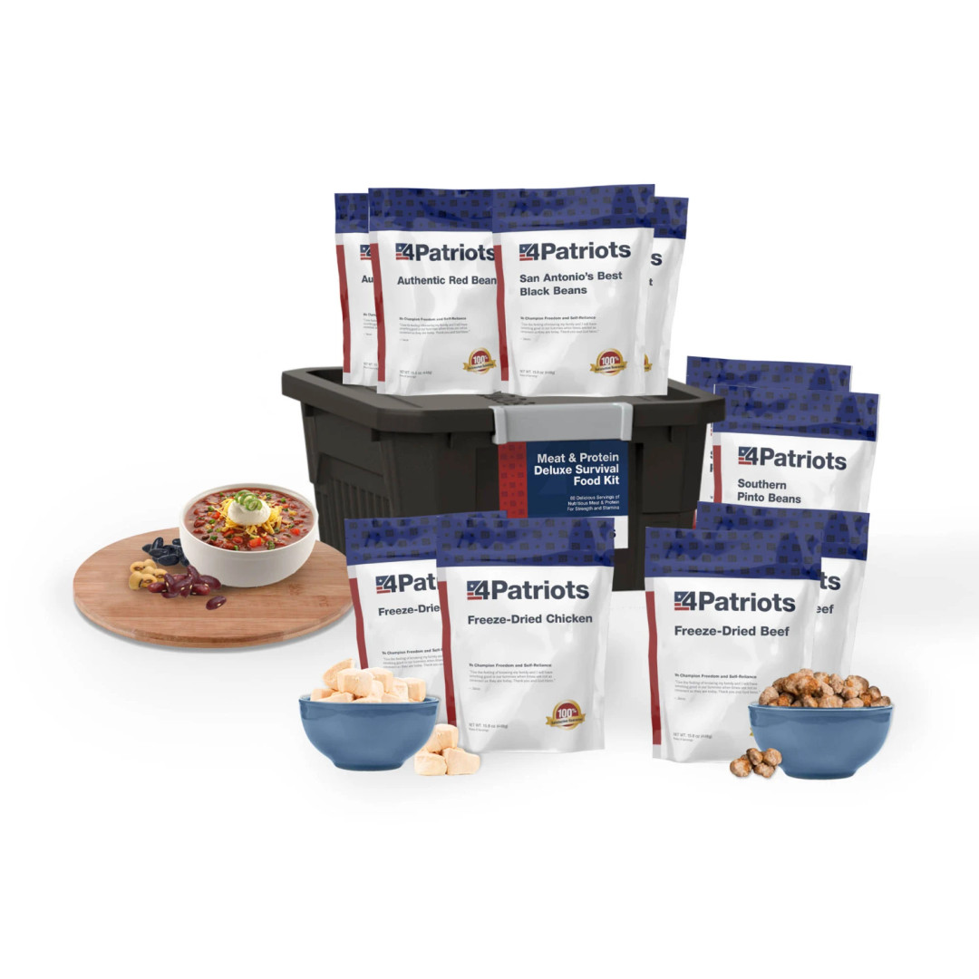 Meat & Protein Deluxe Emergency Survival Food Kit | 80 Servings