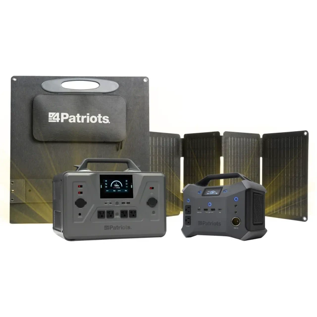 Patriot Power Solar Generator AlphaCase Elite & Solar Panel