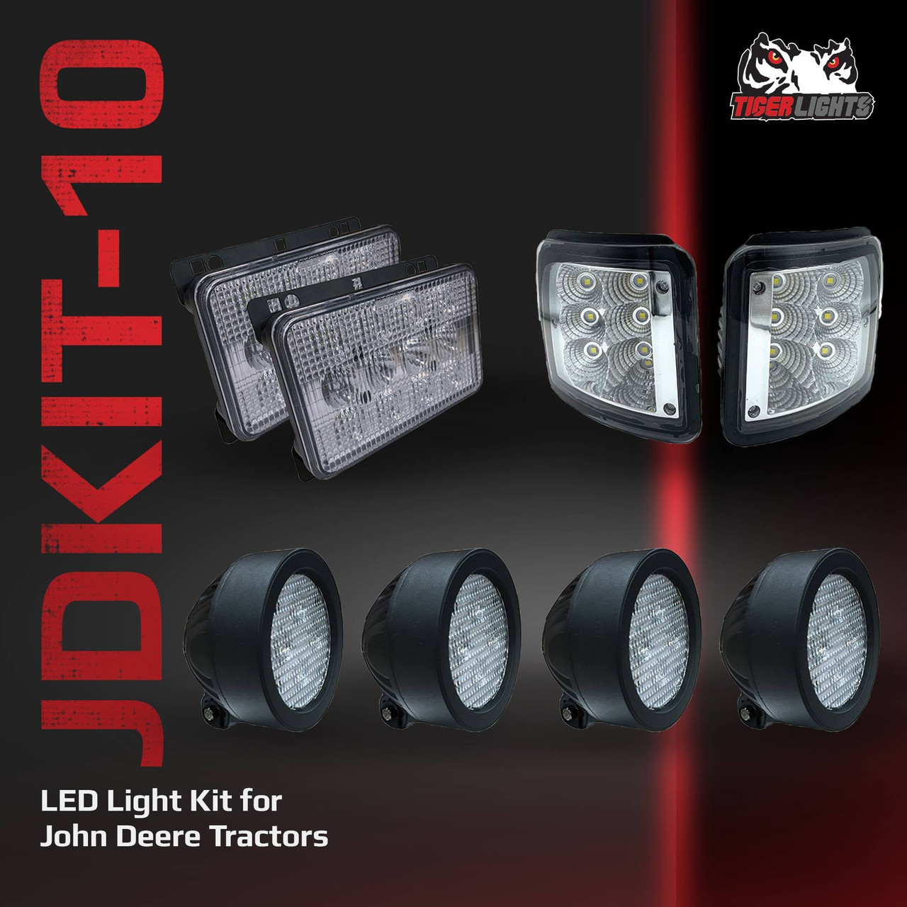LED Light Kit For John Deere 6120, 6120L, 6215, 6220, 6220L