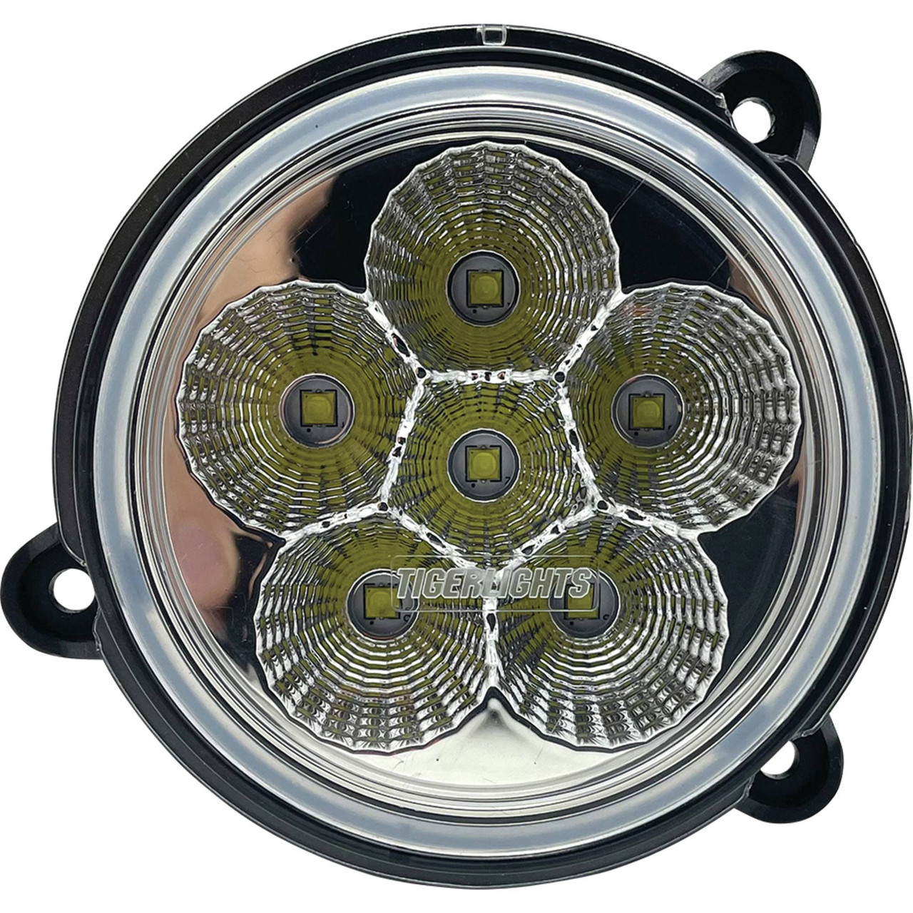 LED Small Round Headlight For Kubota 3J02935962 1224 Volt, 3 1/2" OD