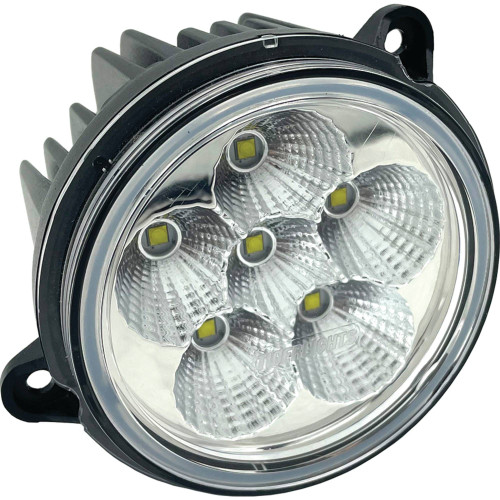 LED Small Round Headlight For Kubota 3J029-35962 12-24 Volt, 3 1/2" OD; TL5160