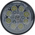 Industrial 24W LED Sealed Round Work Light w/Red Tail Light, TL3005