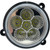 LED Small Round Headlight For Kubota 3J029-35962 12-24 Volt, 3 1/2" OD; TL5160
