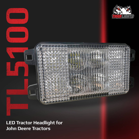 LED Headlight for John Deere Compact Tractors, TL5100 LED Headlight for John Deere Compact Tractors, TL5100